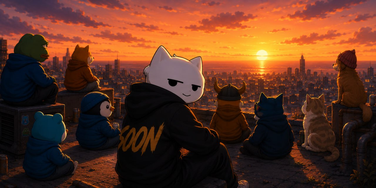 The SOON community at sunset
